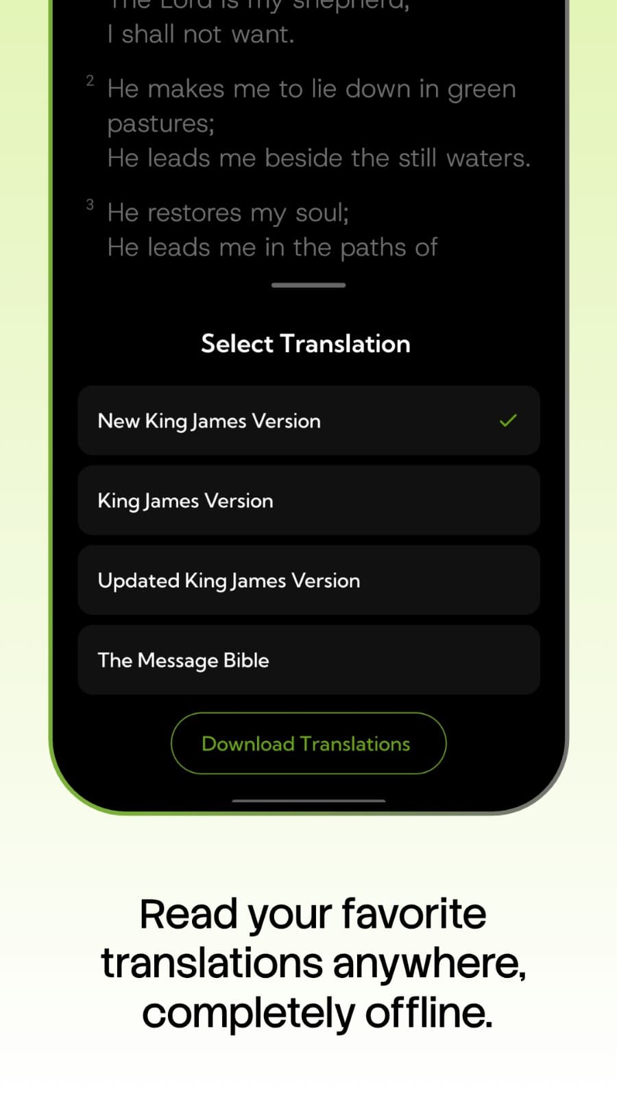 Translation selection